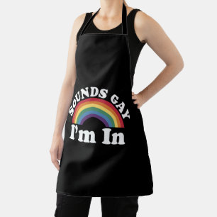 Tablier Fierté gay LGBT Arc-en-ciel Sons Gay Je suis dedan