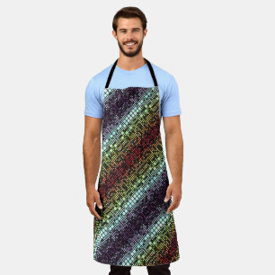 Tablier Fierté Neurogenre Géométrique Groovy Funky Rétro