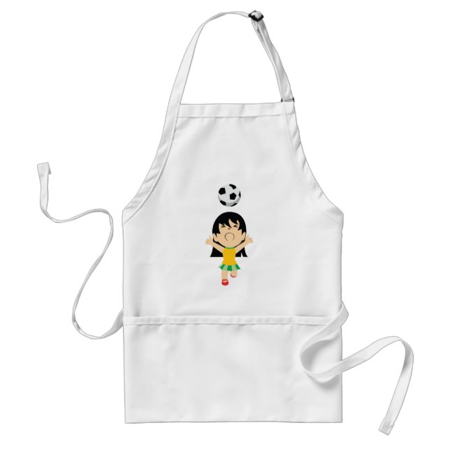Tablier Fille de football (Devant)