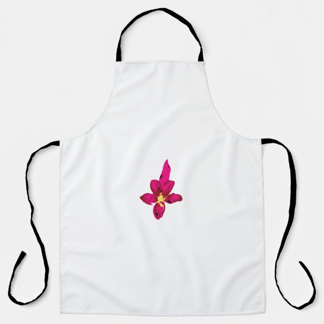 Tablier Fille Design, Or Léger, Rouge Purplish (Recto)