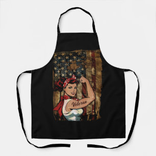 Tablier Fille noire vétéran forte femme africaine américai