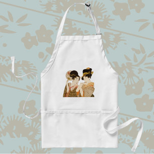 Tablier Filles de Geisha Japonaises Vintage en Kimonos