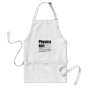 Tablier Filles de physique  Cadeaux de sciences physiciens