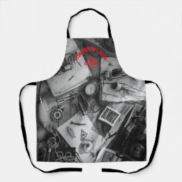 Tablier Fisherman’s Deck Black and White Apron