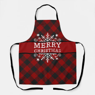 Tablier Flacon de neige Plaid Joyeux Noël