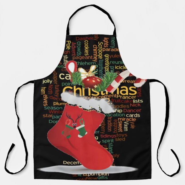 Tablier Flair festif : Jour spécial du chef de Noël (Recto)