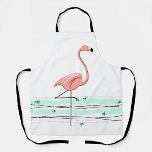 Tablier Flamant rose Océan partout sur apron