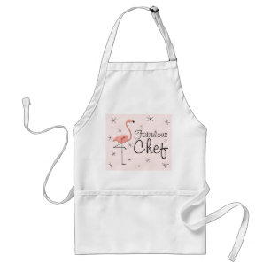 Tablier Flamant rose Pink Fabon Chef