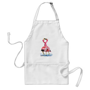 Tablier Flamant rose Tango - Amour