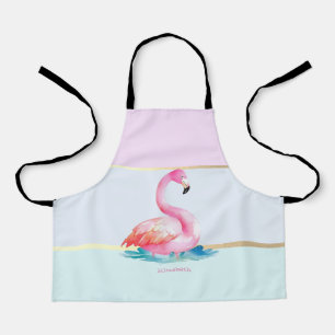 Tablier Flamants Roses Couleurs Pastel
