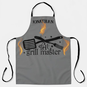 Tablier Flames BQ Le Grill Chef Cuisinier Grill