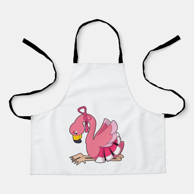 Tablier Flamingo with Ribbon (Recto)