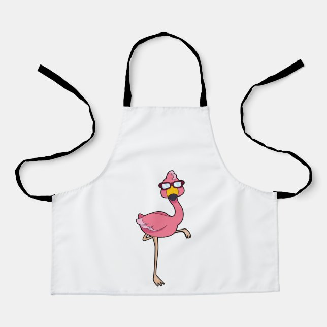 Tablier Flamingo with Sunglasses (Recto)