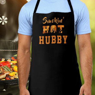 Tablier Flammes barbecue SMOKIN' HOBBY HUBBY