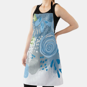 Tablier Fleur abstrait moderne 