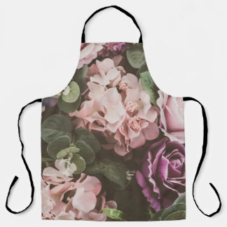 Tablier Fleur de bouquet, filtre vintage, beau fond