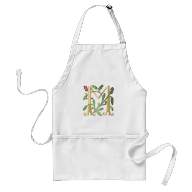 Tablier Fleur de lis M Monogramme (Devant)