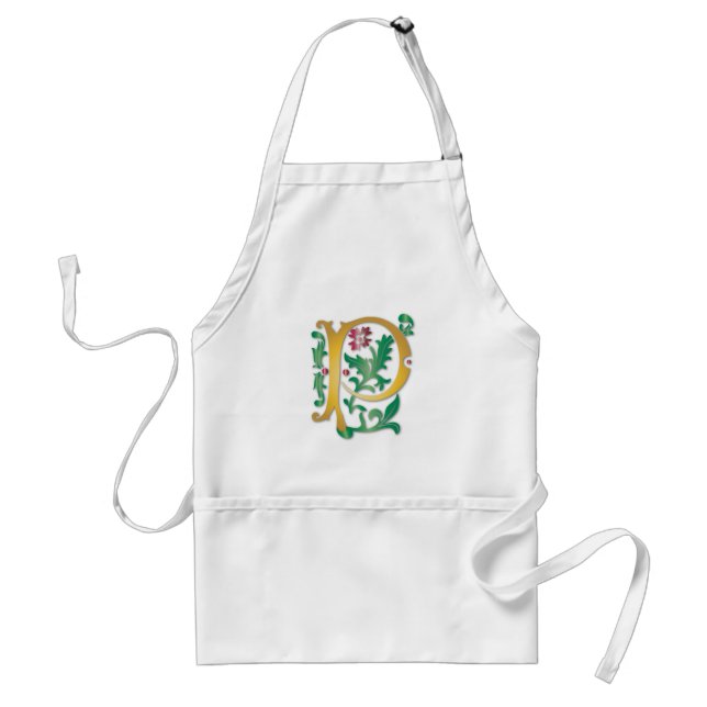 Tablier Fleur de lis P Monogramme (Devant)
