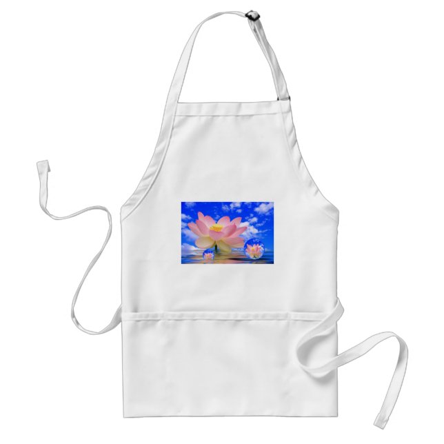 Tablier Fleur de Lotus soutenue dans l'eau (Devant)