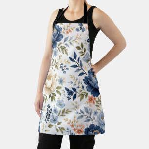 Tablier Fleur de Minuit Élégance Florale Intempore