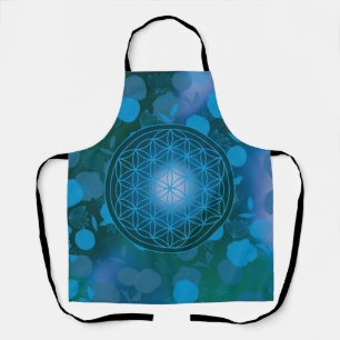 Tablier fleur de vie, chakra, zen, géométrique sacrée,
