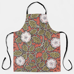Tablier Fleur d'illustration Rose sauvage Vintage