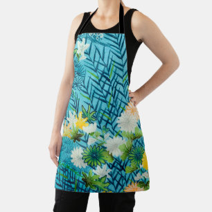 Tablier Fleur et feuille, design japonais