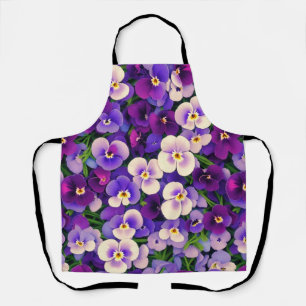 Tablier Fleur Pansy Violet