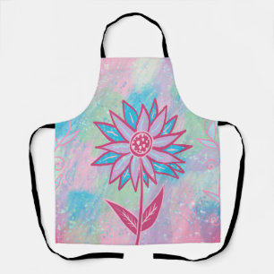 Tablier Fleur Pastel à main mignonne