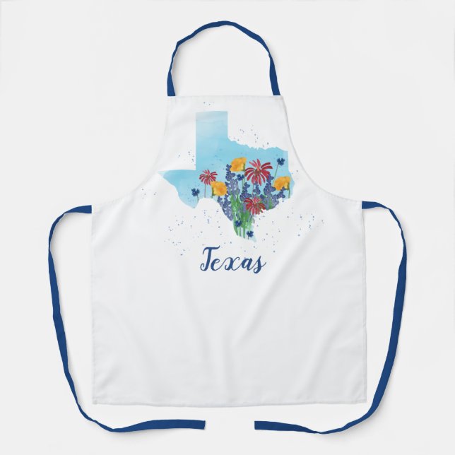 Tablier Fleur sauvage du Texas Bluebonnet (Recto)