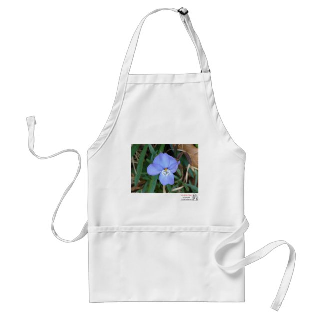 Tablier Fleur sauvage Oiseaux-Pied Violet IV sources therm (Devant)