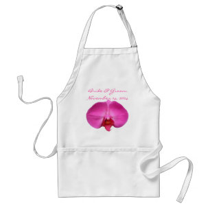 Tablier Fleur sauvage romantique rose  Mariage