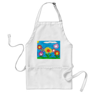 Tablier fleurissant