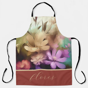 Tablier Fleurs colorées Tout-En-Plan