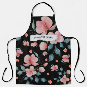 Tablier Fleurs d'aquarelle modernes & Gif personnalisé Kra