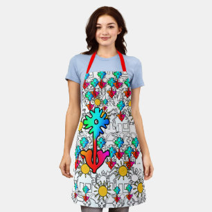 Tablier Fleurs de Maison Ensoleillées