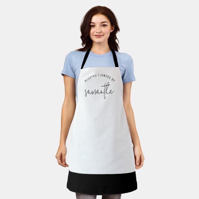 Tablier Fleurs de mariage par nom Florist Business Uniform (Porté)