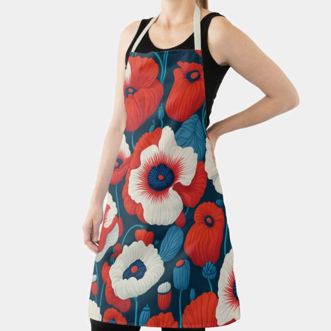 Tablier Fleurs de pavot (Insitu)