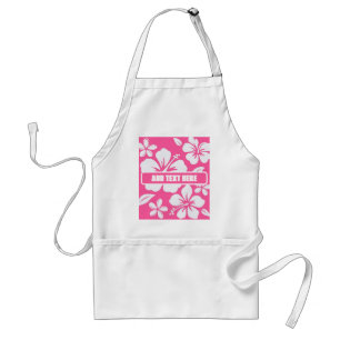 Tablier Fleurs de plage rose tropicale