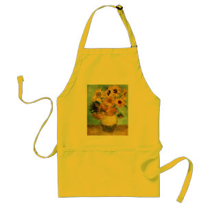 Tablier Fleurs de soleil dans un vase (F455) Van Gogh Art