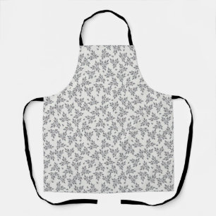 Tablier Fleurs délirantes grises