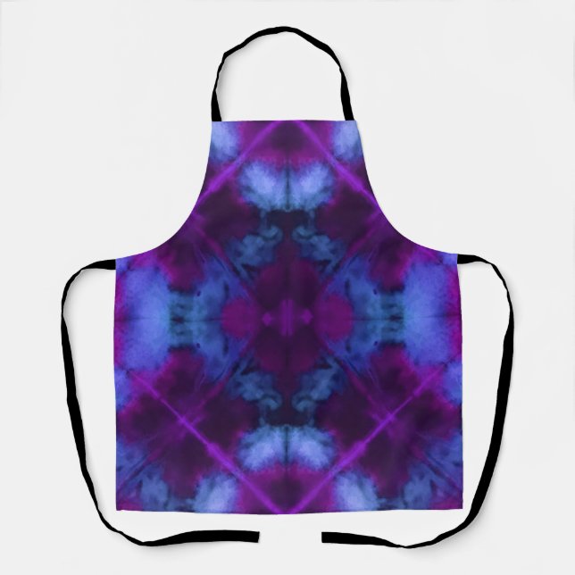 Tablier Fleurs et cercles Super Tie Dye Apron (Recto)