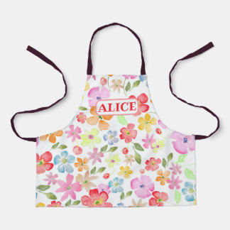 Tablier Fleurs mignonnes Tout-En-Plan, Petit