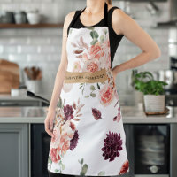 Fleurs Pastel Modernes & Cadeau Personnalisé Kraft