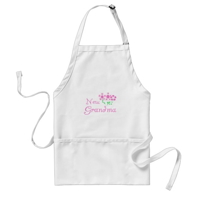 Tablier Fleurs roses Nouveaux T-shirts et cadeaux grand-mè (Devant)