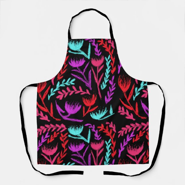 Tablier Fleurs sauvages en couleurs que POP! (Recto)