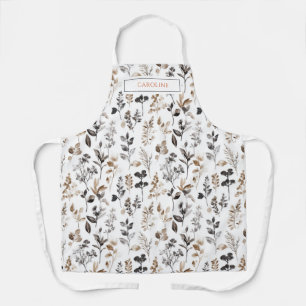 Tablier Fleurs sauvages personnalisés