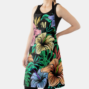 Tablier Fleurs tropicales