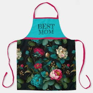 Tablier FLEURS vintages APRON "MEILLEUR MOM"