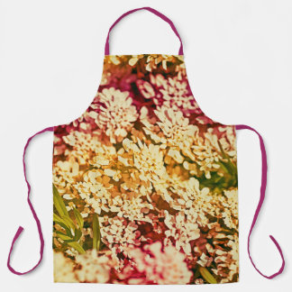 Tablier Fleurs Vintages roses blanches mignonnes et fleurs